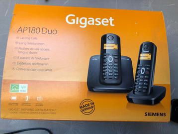 Draadloze telefoonset siemens gigaset AP 180 duo beschikbaar voor biedingen