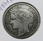 Frankrijk 5 francs, 1871 K, Timbres & Monnaies, Monnaies | Europe | Monnaies non-euro, Envoi, Argent, France