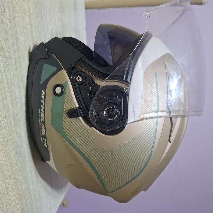 2 motor/bromfiets helmen, Motoren, Kleding | Motorhelmen, Jethelm, M, Overige merken, Tweedehands, Ophalen