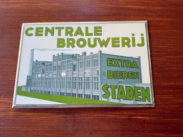 Glacoïde reclamebord Centrale Brouwerij beschikbaar voor biedingen