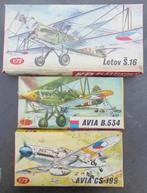 Lot Vintage Avia et Letov Plastikovy 1/72ième, Nieuw, Vliegtuig, 1:72 tot 1:144, Verzenden