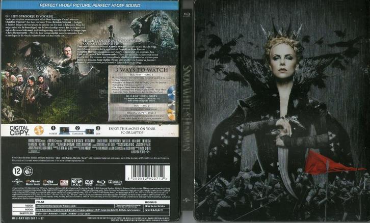 blanche neige et le chasseur "steelbook" (blu-ray) neuf, CD & DVD, Blu-ray, Comme neuf, Aventure, Enlèvement ou Envoi