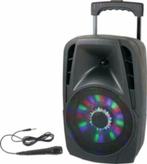 PARTY-8LED Mobiele Speaker 8 inch 300Watt [6100P-B], Autres marques, 120 watts ou plus, Enlèvement ou Envoi, Haut-parleurs Frontaux, Arrière ou Stéréo