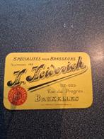 oude speelkaart brouwerij h.heiderich Brussel, Verzamelen, Speelkaarten, Jokers en Kwartetten, Ophalen of Verzenden, Zo goed als nieuw
