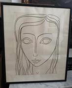 Grand dessin vintage à l’encre épaisse, Antiek en Kunst, Kunst | Overige Kunst, Ophalen