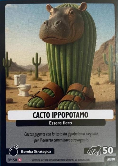 Brianrot TCG - Universo Psichedelico nr 8 - Cacto Ippopotamo, Hobby en Vrije tijd, Verzamelkaartspellen | Overige, Nieuw, Losse kaart