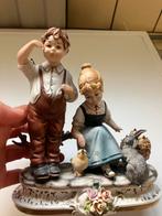 Vintage VIERTASCA CAPODIMONTE beeldje, Ophalen of Verzenden, Zo goed als nieuw