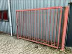 Dubbele poort gebruikt  700x205 cm, Doe-het-zelf en Bouw, Metalen, Gebruikt, IJzer, Ophalen