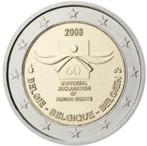 2 euros Belgique 2008 Droits de l'homme, Timbres & Monnaies, Monnaies | Europe | Monnaies euro, 2 euros, Enlèvement ou Envoi, Belgique