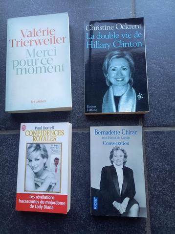 Lot de 4 livres sur des Premières Dames beschikbaar voor biedingen