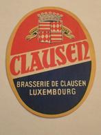 oud bieretiket Clausen Luxemburg, Ophalen of Verzenden, Zo goed als nieuw, Overige typen, Overige merken