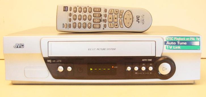 JVC Videorecorder Met Afstandsbediening / Model HR-J278, Audio, Tv en Foto, Videospelers, Zo goed als nieuw, VHS-speler of -recorder