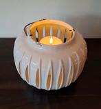 Wit porcelein windlicht Riverdale, Huis en Inrichting, Woonaccessoires | Kandelaars en Kaarsen, Ophalen of Verzenden, Zo goed als nieuw