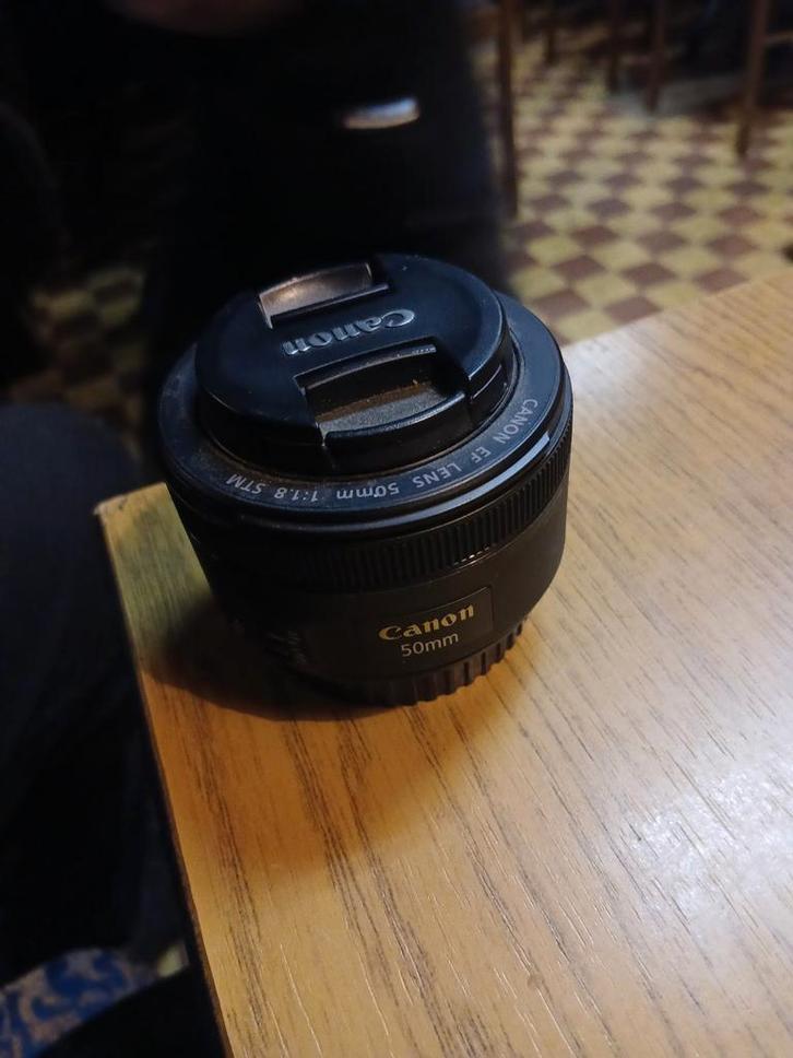 Objectif Canon EF 50 mm 1.8 STM, TV, Hi-fi & Vidéo, Photo | Lentilles & Objectifs, Enlèvement ou Envoi