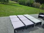 Tuinstoel, Allibert ligstoel met kussens, Tuin en Terras, Ophalen, Kunststof, Gebruikt, 3 zitplaatsen