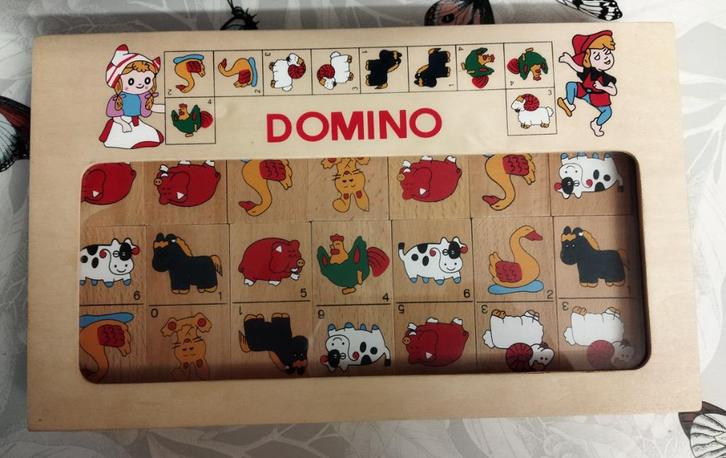 jeu de dominos vintage en bois "Cal Fuster", Enfants & Bébés, Jouets | Jouets en bois, Neuf, Autres types, Enlèvement ou Envoi