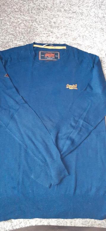 Mooie superdry pull, Enlèvement, Comme neuf, Autres tailles, Bleu