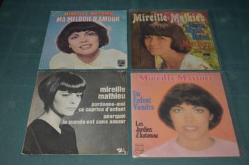 prachtige keuze 45t's van Mireille Mathieu beschikbaar voor biedingen