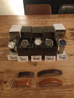 Verzameling Casio horloges + extra lederen bandjes, Bijoux, Sacs & Beauté, Montres | Hommes, Comme neuf, Casio, Argent, Enlèvement ou Envoi