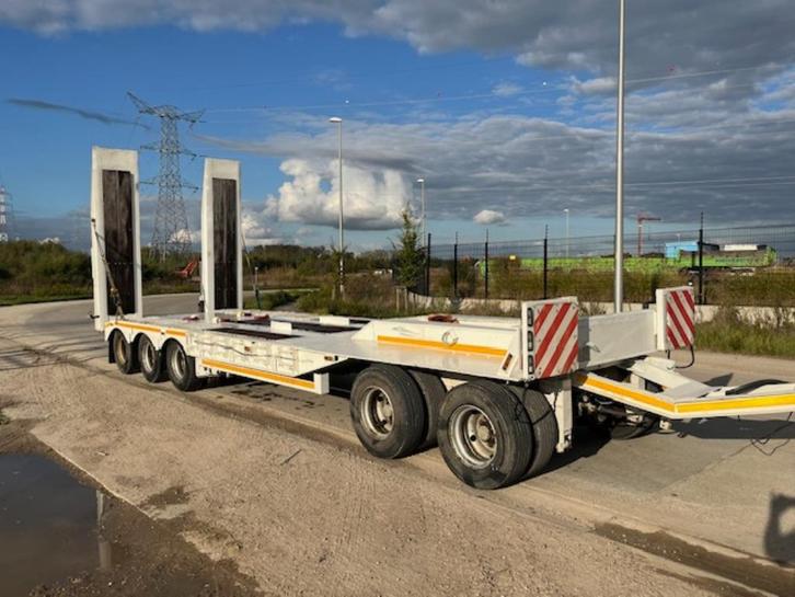 Gheysen Verpoort aanhang dieplader 5 as LV 40,6 Ton, ABS, Zakelijke goederen, Machines en Bouw | Kranen en Graafmachines, Graafmachine