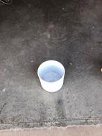 Witte stenen bloempot, Tuin en Terras, Ophalen, Zo goed als nieuw