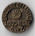Unieke oude stempel BRASSERIE DE LAMBAIS - J. DUCHESNE  GREZ, Ophalen of Verzenden