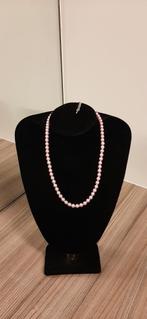 halsketting handgemaakt, Handtassen en Accessoires, Kettingen, Ophalen of Verzenden, Nieuw, Roze, Overige materialen