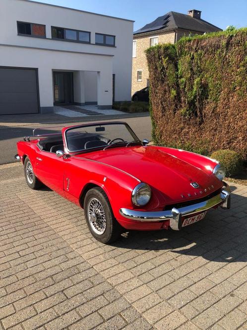 Triumph spitfire MKIII - 1.300 cc, Auto's, Triumph, Particulier, Spitfire, Benzine, Cabriolet, Handgeschakeld, Rood, Zwart, Ophalen