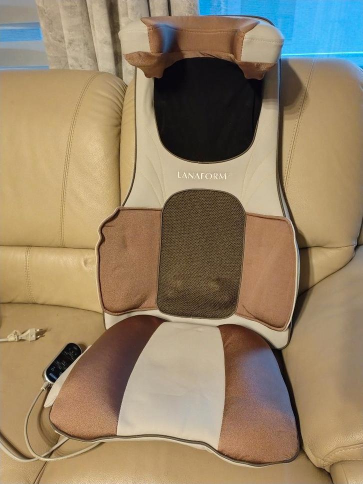 Coussin de massage Lanaform, Sports & Fitness, Produits de massage, Utilisé, Chaise de massage ou Coussin, Enlèvement