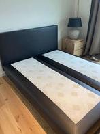 Boxspring, Maison & Meubles, Chambre à coucher | Lits boxsprings, Enlèvement ou Envoi, Brun, Utilisé, 200 cm