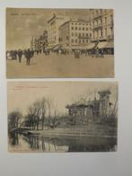 Postkaart Oostende  2 stuks, Verzamelen, Verzenden, Voor 1920, Gelopen, West-Vlaanderen