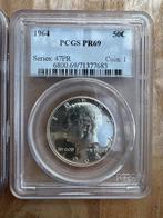 Verenigde Staten – 1964 Kennedy Half Dollar Proof, Ophalen of Verzenden, Zilver