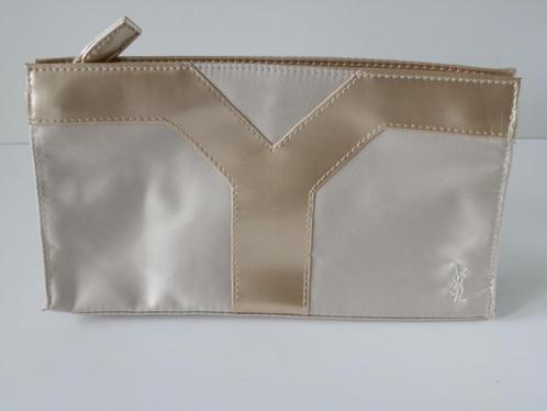 YSL Yves Saint Laurent make-up tasje., Handtassen en Accessoires, Beautycases, Zo goed als nieuw, Softcase, Beige, Ophalen of Verzenden