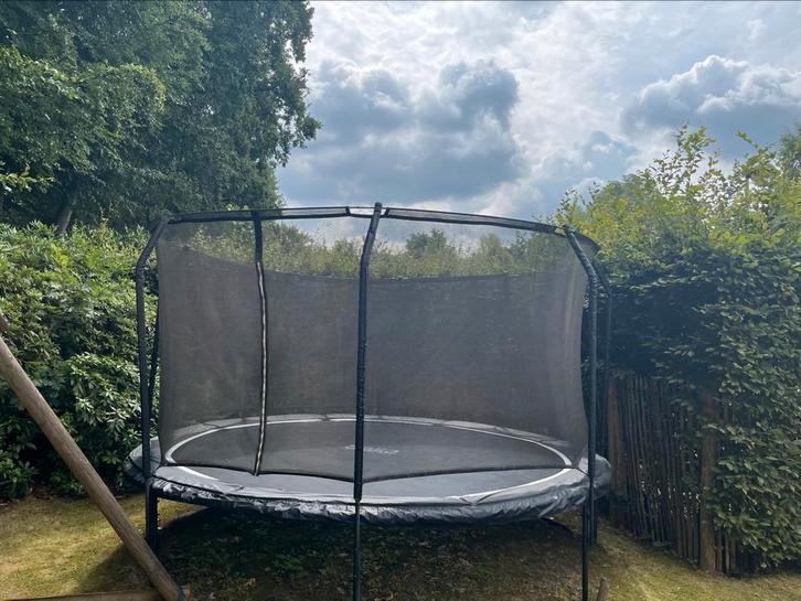Trampoline salta premium 427 cm, Kinderen en Baby's, Speelgoed | Buiten | Trampolines, Gebruikt, Ophalen