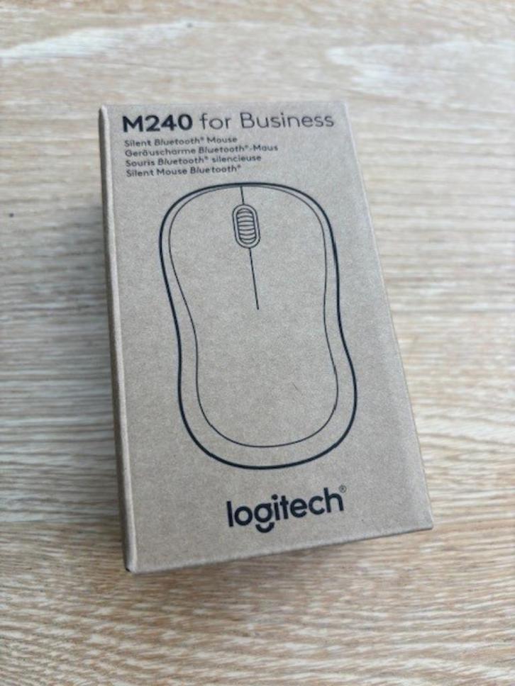 Logitech M240 Silent for Business – Nieuw!, Computers en Software, Muizen, Nieuw, Muis, Draadloos, Ergonomisch, Ophalen of Verzenden