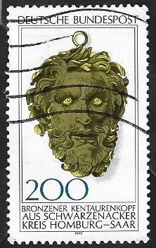 1 Postzegel Duitsland 1977 Cultuurgoed, Timbres & Monnaies, Timbres | Europe | Allemagne, Affranchi, RFA, Enlèvement ou Envoi