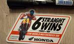 Sticker motocross Eric Geboers 6x winnaar Honda jaren 80, Ophalen of Verzenden, Zo goed als nieuw, Auto of Motor