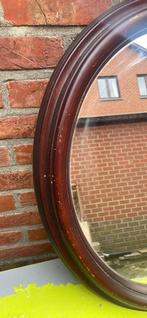 Miroir ovale cadre bois, Ophalen, Minder dan 50 cm, Gebruikt, Minder dan 100 cm