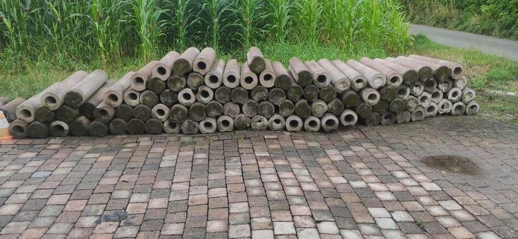 Palisades, borduren, afboording, keerwanden, Tuin en Terras, Bielzen en Borduren, Gebruikt, Overige typen, Beton, 50 cm of meer