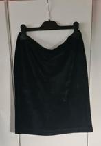 Zwarte fluwelen rok, maat 42/44, Kleding | Dames, Ophalen of Verzenden, Maat 42/44 (L), Zwart, Boven de knie