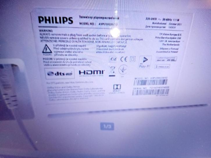 Tv philips, Audio, Tv en Foto, Televisies, Philips, Ophalen