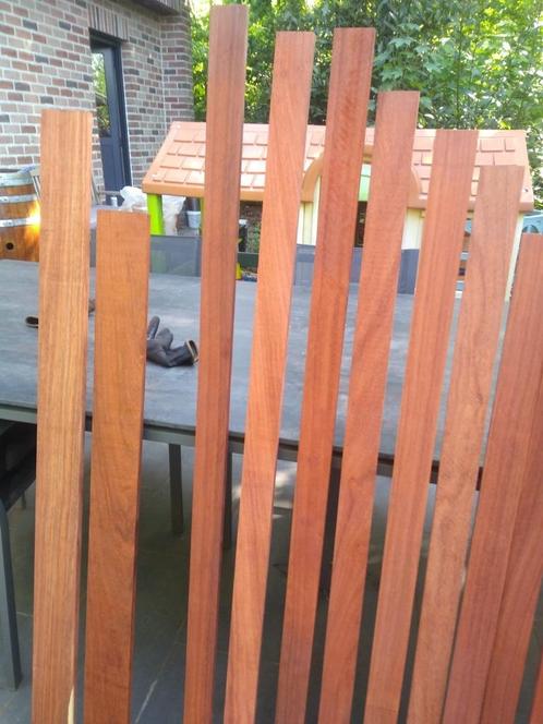 14 padouk tropisch hardhout constructie- of meubelplanken, Tuin en Terras, Palen, Balken en Planken, Nieuw, Hardhout, Ophalen