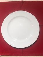 Witte platte borden, Huis en Inrichting, Keuken | Servies, Ophalen, Zo goed als nieuw, Bord(en)
