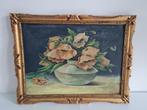 zeer mooi schilderij op paneel - bloemen, Antiek en Kunst, Ophalen of Verzenden