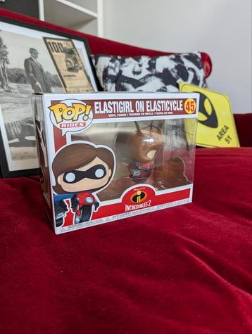 RARE - Funko Pop Rides #45 Elastigirl sur Elasticycle beschikbaar voor biedingen