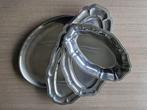 4 grote inox schalen, waarvan 2 x Guy Degrenne, samen 15euro, Ophalen of Verzenden, Gebruikt