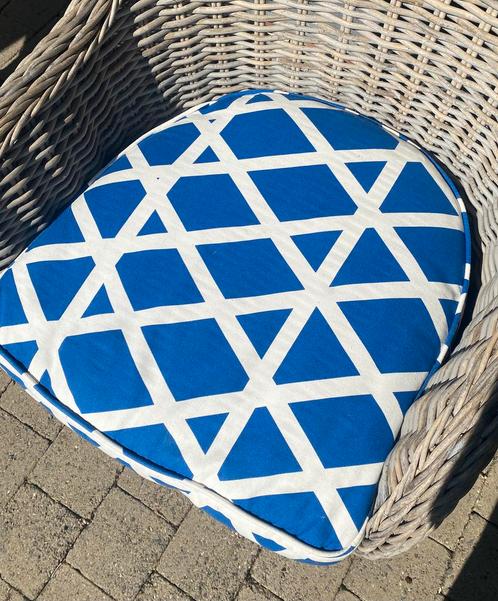 Coussin fauteuil Ikea, Huis en Inrichting, Woonaccessoires | Kussens, Zo goed als nieuw, Blauw, Ophalen