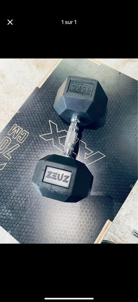 LOT : Haltères hexagonaux ZEUZ, Sport en Fitness, Overige Sport en Fitness, Zo goed als nieuw, Ophalen