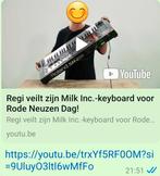 Milk Inc.Synthesizer die geveild werd voor rode neuzen dag., Ophalen, Zo goed als nieuw, Gesigneerd