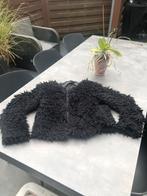 Fluffy jas maat 40, Kleding | Dames, Jassen | Winter, Ophalen, Zo goed als nieuw, Maat 38/40 (M), Zwart
